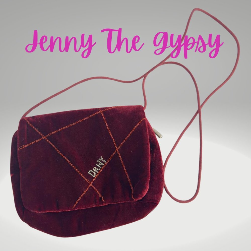 VtG Y2K DKNY Valore Burgundy Crossbody Purse